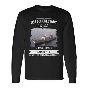 Uss Schenectady Lst 1185 Long Sleeve T-Shirt - Monsterry