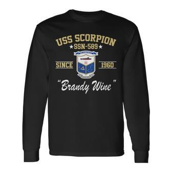 Uss Scorpion Ssn589 Long Sleeve T-Shirt | Mazezy