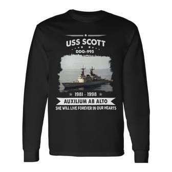 Uss Scott Ddg 995 Long Sleeve T-Shirt - Monsterry DE