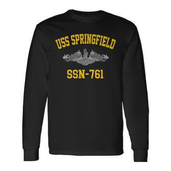 Uss Springfield Ssn761 Long Sleeve T-Shirt | Mazezy