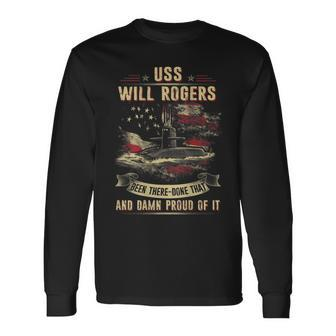 Uss Will Rogers Ssbn659 Long Sleeve T-Shirt T-Shirt | Mazezy DE