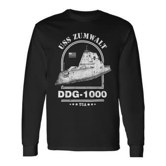 Uss Zumwalt Ddg-1000 Long Sleeve T-Shirt - Monsterry CA