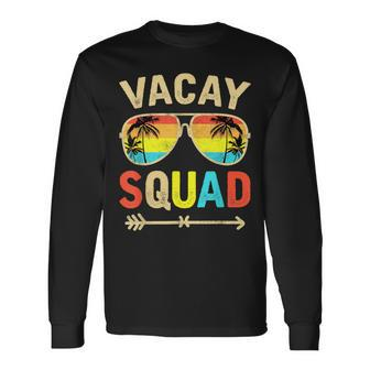 Vacay Squad Beach Summer Vacation Family Matching Trip Long Sleeve T-Shirt - Seseable