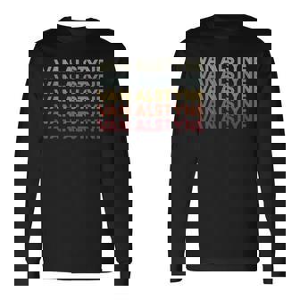 Van-Alstyne Texas Van-Alstyne Tx Retro Vintage Text Long Sleeve T-Shirt | Mazezy