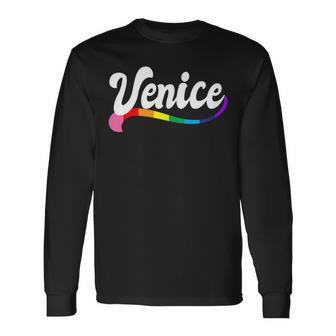 Venice Italy California Gay Pride Lgbtqi Queer Love Italian Long Sleeve T-Shirt T-Shirt | Mazezy