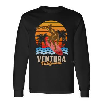 Ventura California Surfer Pride Vacation Travel Tourist Long Sleeve T-Shirt T-Shirt | Mazezy