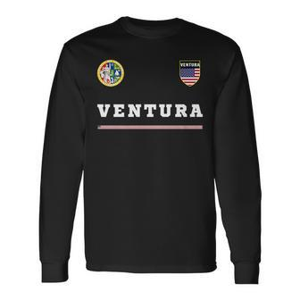 Ventura SportsSoccer Jersey National Pride Long Sleeve T-Shirt T-Shirt | Mazezy