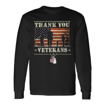 Veteran Vets Thank You Veterans Proud Veteran Day 321 Veterans Long Sleeve T-Shirt - Monsterry