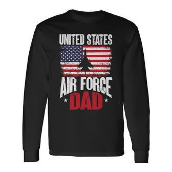 Veteran Vets Us Air Force Veteran United Sates Air Force Dad Veterans Long Sleeve T-Shirt - Monsterry DE