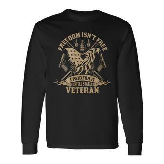 Veteran Vets Us Army Veteran 2 Veterans Long Sleeve T-Shirt - Monsterry