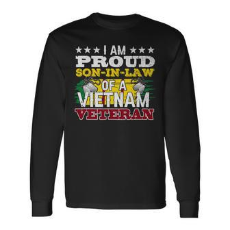 Veteran Vets Vietnam Veteran Shirts Proud Soninlaw Tees Men Boys Veterans Long Sleeve T-Shirt - Monsterry DE