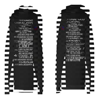 Veterans Creed Im A Veteran Proud Veterans Day Long Sleeve T-Shirt T-Shirt | Mazezy