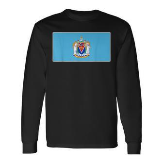 Victoria Coat Of Arms Flag National Pride Souvenir Long Sleeve T-Shirt T-Shirt | Mazezy