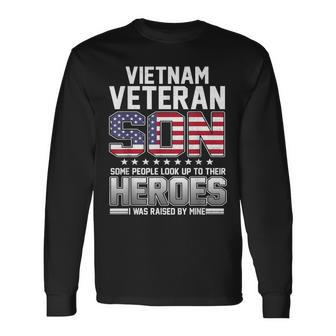 Vietnam Veteran Son I Was Raised By Mine Long Sleeve T-Shirt | Mazezy