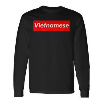 Vietnamese Asian Pride Vietnam Long Sleeve T-Shirt T-Shirt | Mazezy