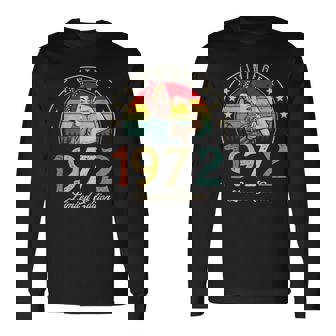 Vintage 1972 Limited Edition 1972 50Th Birthday 50 Years Old Long Sleeve T-Shirt - Thegiftio