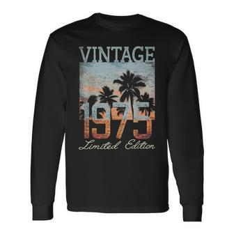 Vintage 1975 Limited Edition 48Th Birthday 48 Year Old Long Sleeve T-Shirt | Mazezy