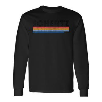 Vintage 1980S Style Schertz Tx T Long Sleeve T-Shirt | Mazezy