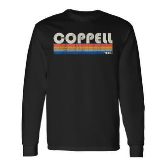 Vintage 70S 80S Style Coppell Tx Long Sleeve T-Shirt | Mazezy DE