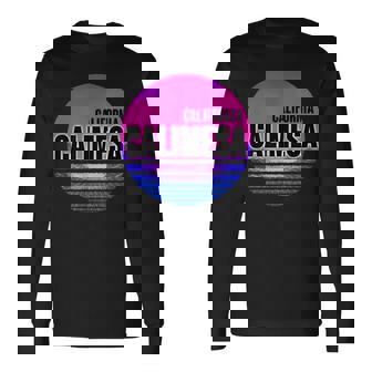 Vintage Calimesa Vaporwave California Long Sleeve T-Shirt | Mazezy