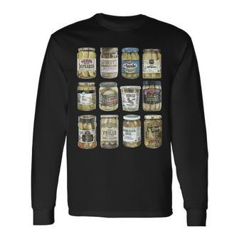 Vintage Canned Pickles Retro Pickles Lovers Canning Pickle Long Sleeve - Seseable