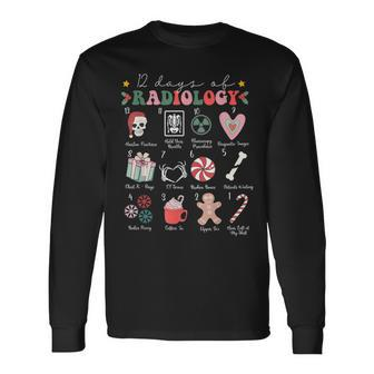 Vintage Christmas 12 Days Of Radiology X-Ray Christmas Long Sleeve T-Shirt - Thegiftio UK