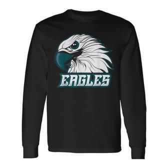 Vintage Eagles Flying Bird Inspirational Eagles Fly Long Sleeve T-Shirt - Monsterry AU