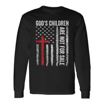 Vintage Gods Children Are Not For Sale Gods Children Quote Long Sleeve T-Shirt T-Shirt | Mazezy