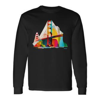 Vintage Golden Gate Bridge San Francisco Journey To Fog City Long Sleeve T-Shirt T-Shirt | Mazezy