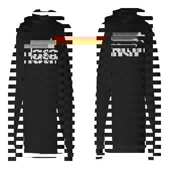 Vintage Houston Texas Houston Strong Stripes Usa Texas Men Long Sleeve T-Shirt | Mazezy