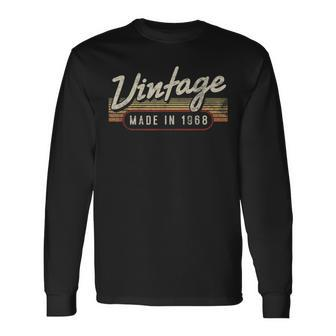 Vintage Made In 1968 T 51St Birthday Idea Long Sleeve T-Shirt | Mazezy
