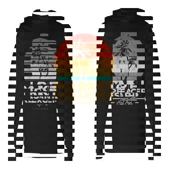 Vintage Market Researcher Special Edition Marketing Long Sleeve T-Shirt | Mazezy