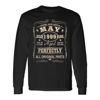 Vintage May 1999 Birthday Long Sleeve T-Shirt | Mazezy