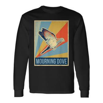 Vintage Mourning Dove T Long Sleeve T-Shirt | Mazezy