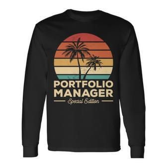 Vintage Portfolio Manager Long Sleeve T-Shirt | Mazezy