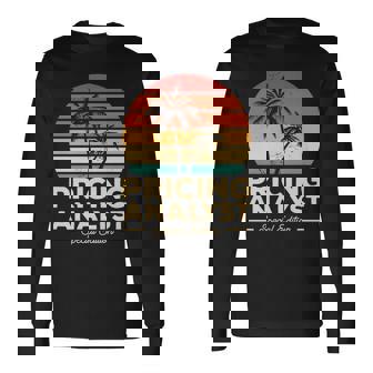 Vintage Pricing Analyst Long Sleeve T-Shirt | Mazezy