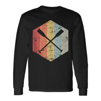 Vintage Rowing Outift I Rowers Crew Long Sleeve T-Shirt | Mazezy