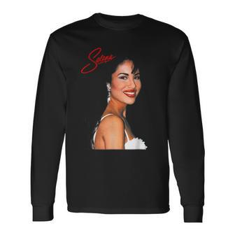 Vintage Selenas Quintanilla Love Retro Music 80S 70S Long Sleeve T-Shirt T-Shirt | Mazezy
