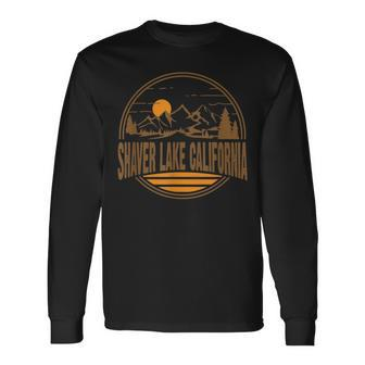 Vintage Shaver Lake California State Long Sleeve T-Shirt | Mazezy