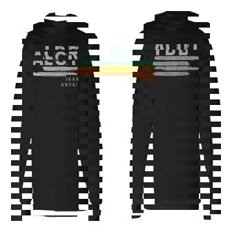 Vintage Stripes Allport Ar Long Sleeve T-Shirt | Mazezy