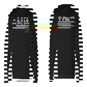 Vintage Stripes Almena Ks Long Sleeve T-Shirt | Mazezy