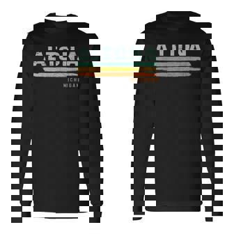 Vintage Stripes Altona Mi Long Sleeve T-Shirt | Mazezy