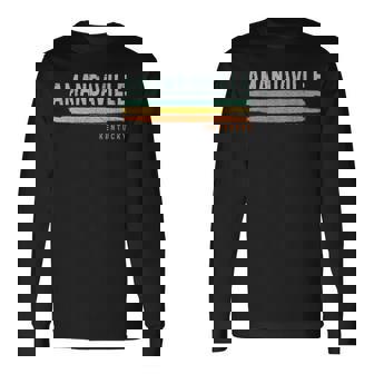 Vintage Stripes Amandaville Ky Long Sleeve T-Shirt | Mazezy