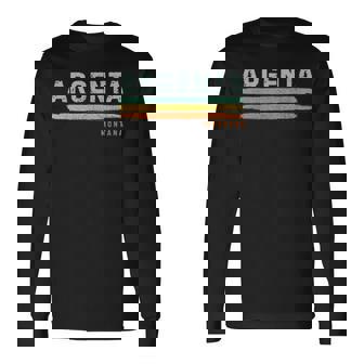 Vintage Stripes Argenta Mt Long Sleeve T-Shirt | Mazezy
