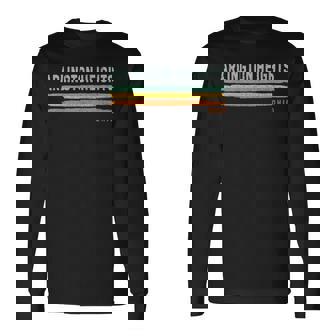 Vintage Stripes Arlington Heights Oh Long Sleeve T-Shirt | Mazezy
