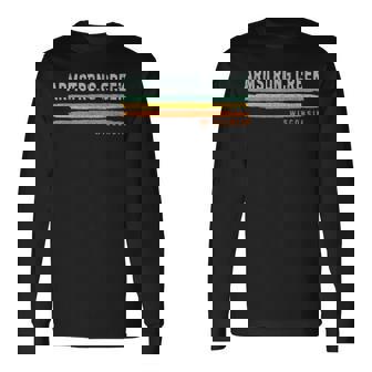 Vintage Stripes Armstrong Creek Wi Long Sleeve T-Shirt | Mazezy