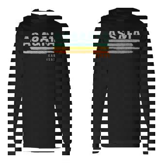 Vintage Stripes Assaria Ks Long Sleeve T-Shirt | Mazezy