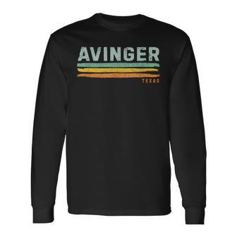 Vintage Stripes Avinger Tx Long Sleeve T-Shirt | Mazezy