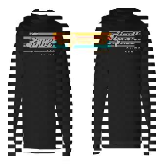 Vintage Sunset Stripes Aimwell Alabama Long Sleeve T-Shirt | Mazezy