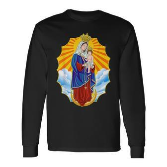 Virgen Chiquinquira Chinita Zulia Maracaibo Venezuela Long Sleeve T-Shirt - Seseable